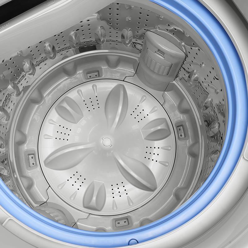 Midea 21kg Semi-Industrial Inverter Top Loader Washing Machine – Silver
