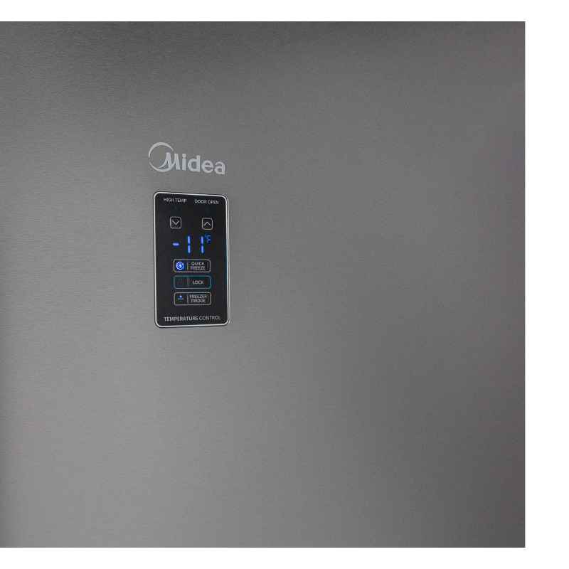 Midea Upright Convertible “Switch” Fridge / Freezer 595L – Stainless Steel