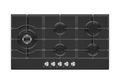 Midea 90cm Gas Hob – Black Glass