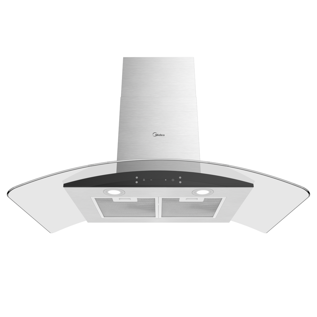 Midea 90cm Curved Glass Cooker Hood – Gesture Control