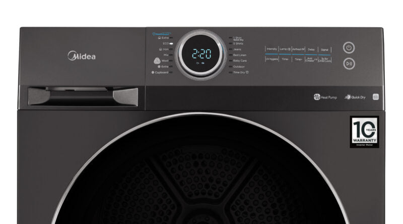 Midea 10kg Heat Pump Tumble Dryer – Titanium – WiFi Enabled