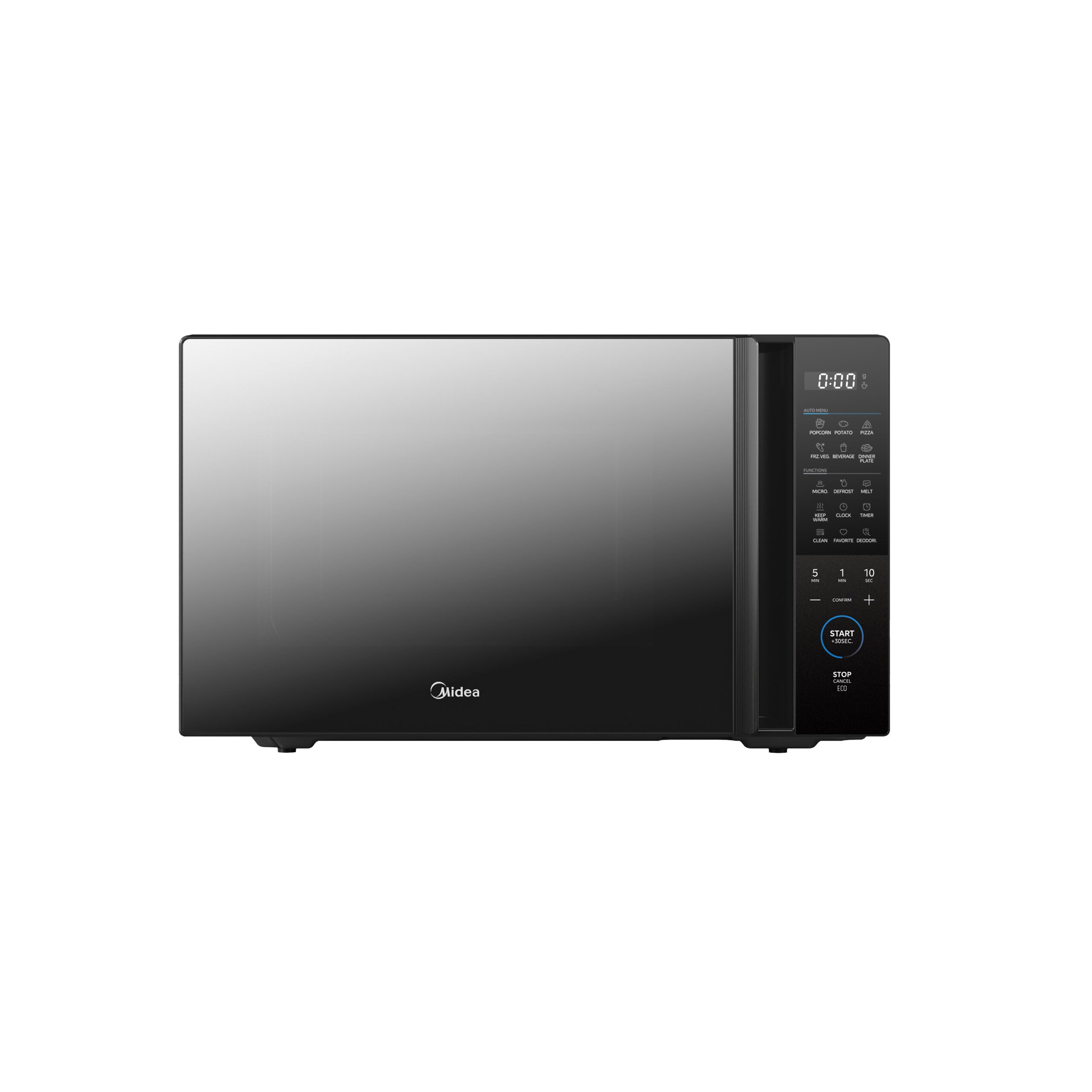 Midea 36L Digital Microwave 1000W – Black Mirror