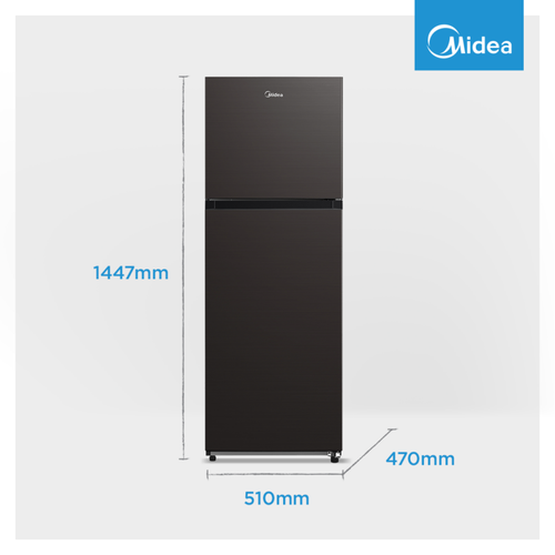 Box Damage 173L Top Freezer Fridge – Black
