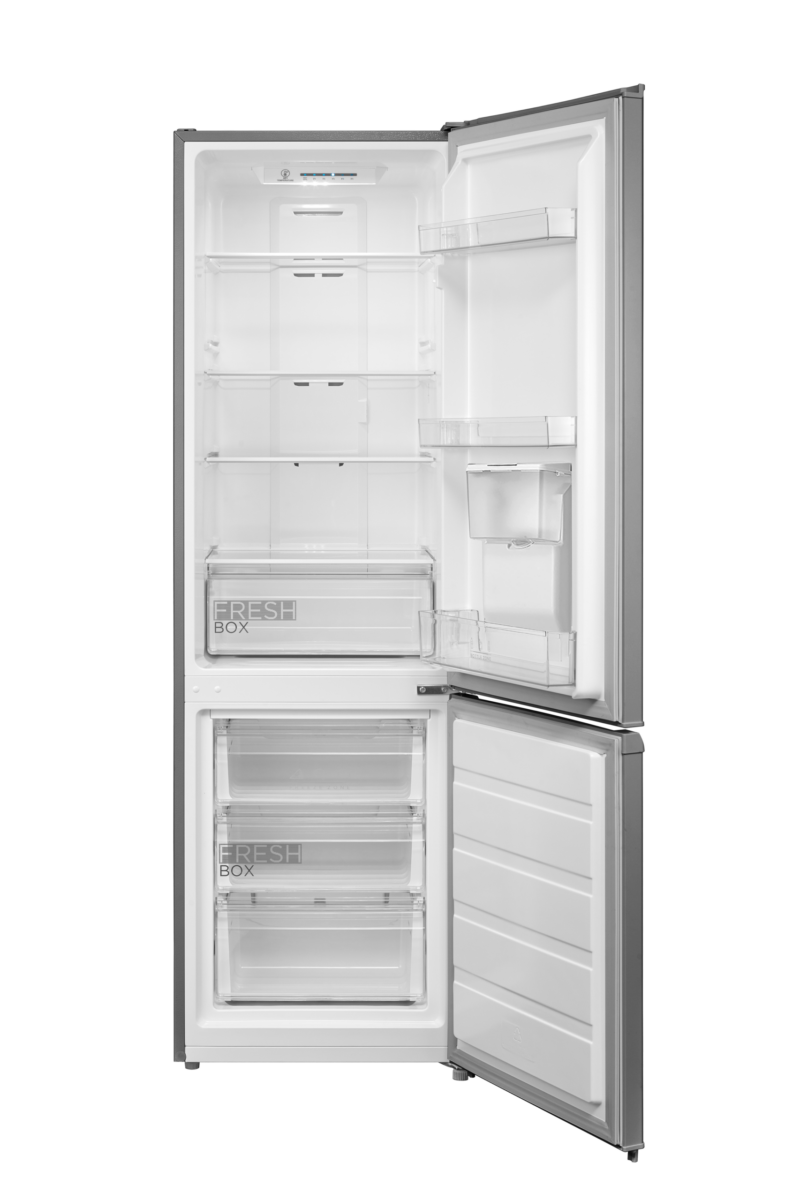 Midea 262L Bottom Freezer Fridge with Water Dispenser – Silver – Frost Free