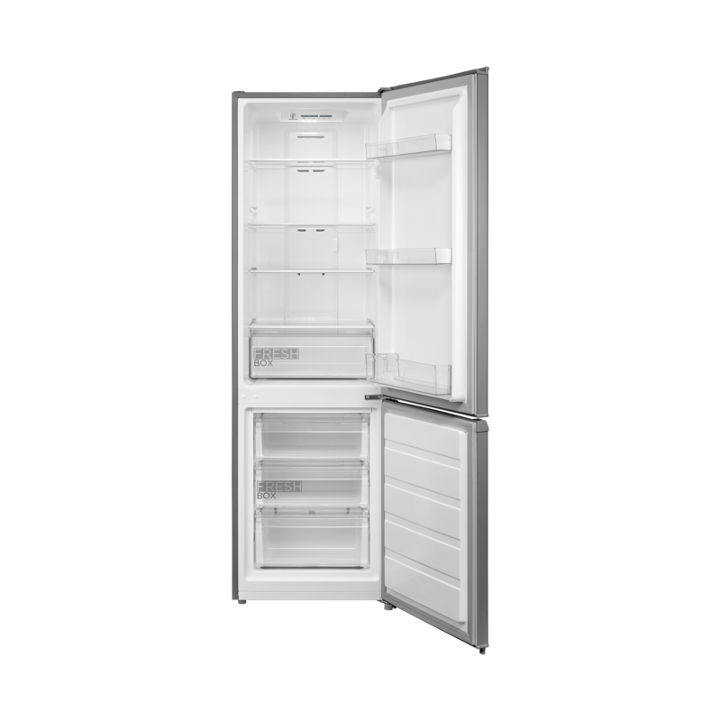 Midea 262L Bottom Mount Fridge Freezer – Silver – Frost Free