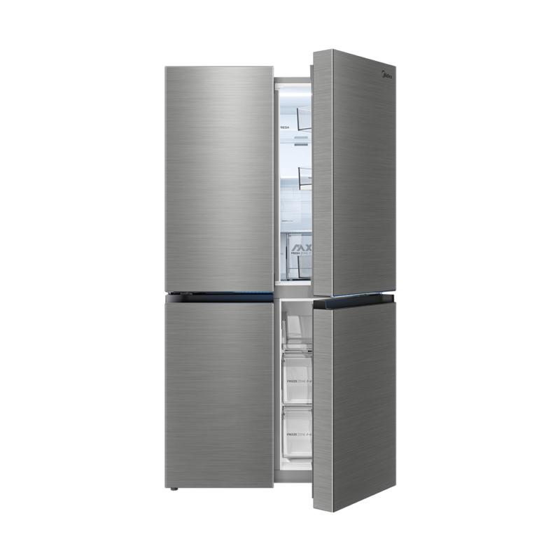 Midea 641L Four Door Refrigerator – Inverter Quattro – Bru Steel
