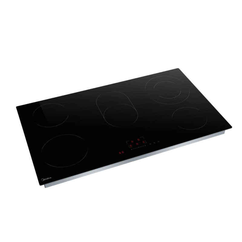 Midea 90 cm 5 Plate Digital Ceramic Hob – Black Glass