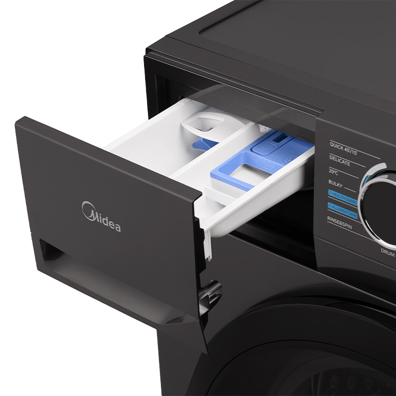 Midea 8kg Front Loader Washing Machine – 1400 RPM – Titanium
