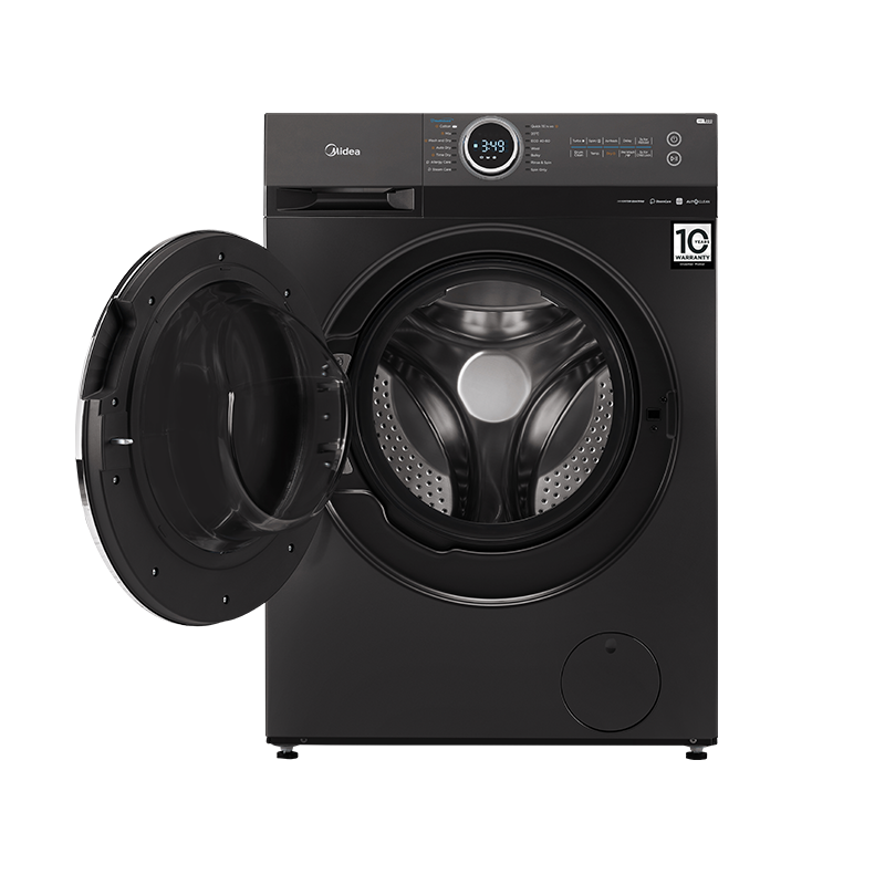 Midea 10kg Front Loader Washing Machine – 1400 RPM – Titanium