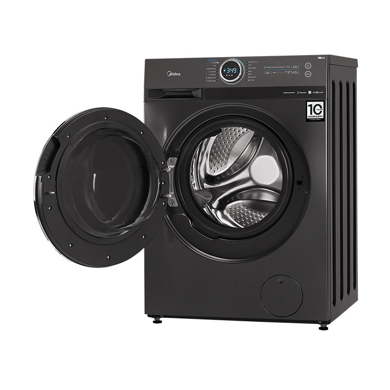 Midea 10kg Front Loader Washing Machine – 1400 RPM – Titanium