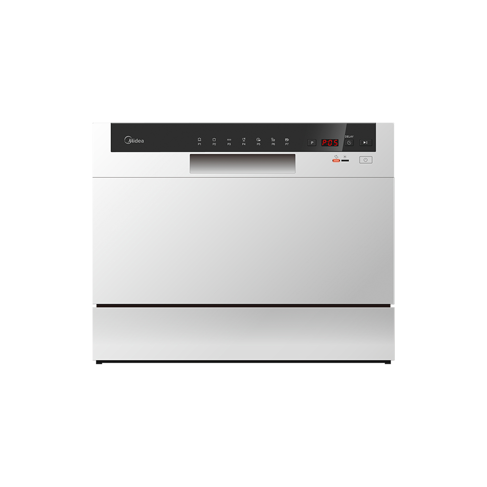 Midea 6 Place Counter Top Dishwasher – White