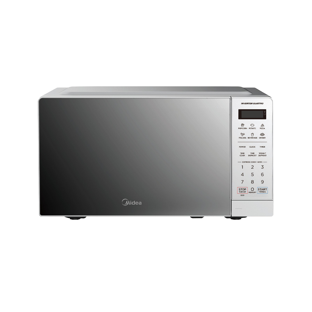 Midea 20L Inverter Digital Microwave Silver Mirror 700W