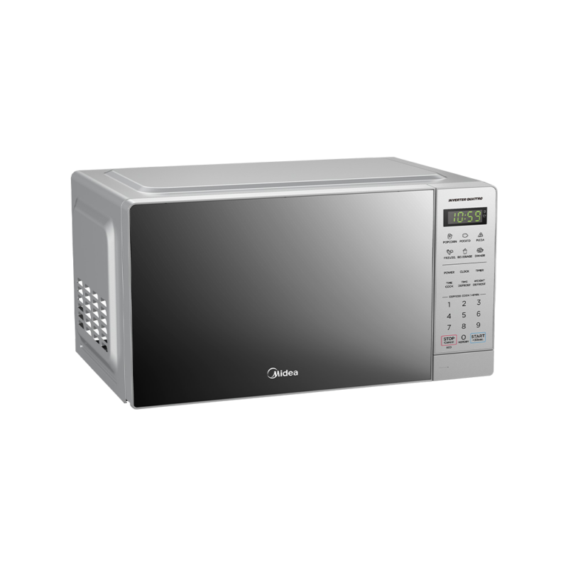 Midea 20L Inverter Digital Microwave Silver Mirror 700W