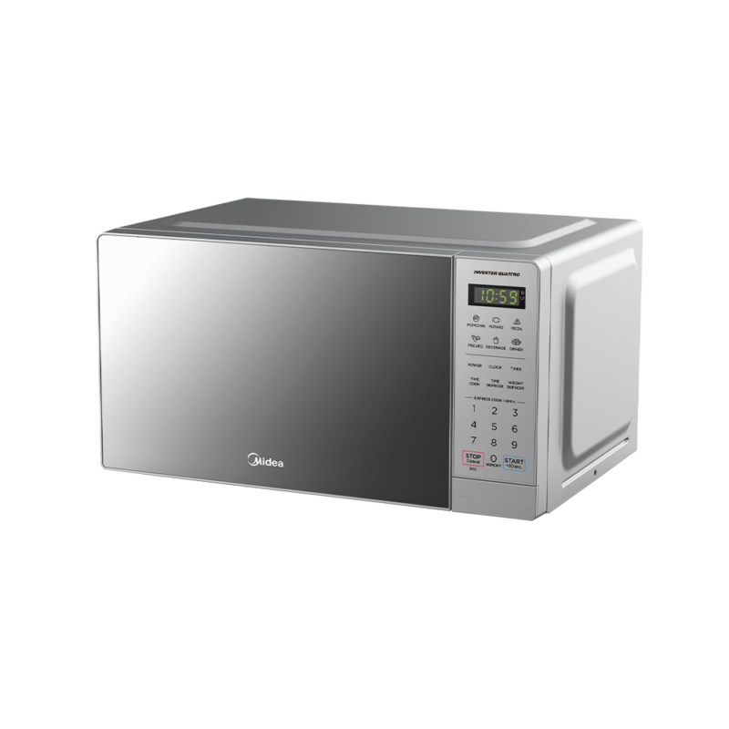 Midea 20L Inverter Digital Microwave Silver Mirror 700W