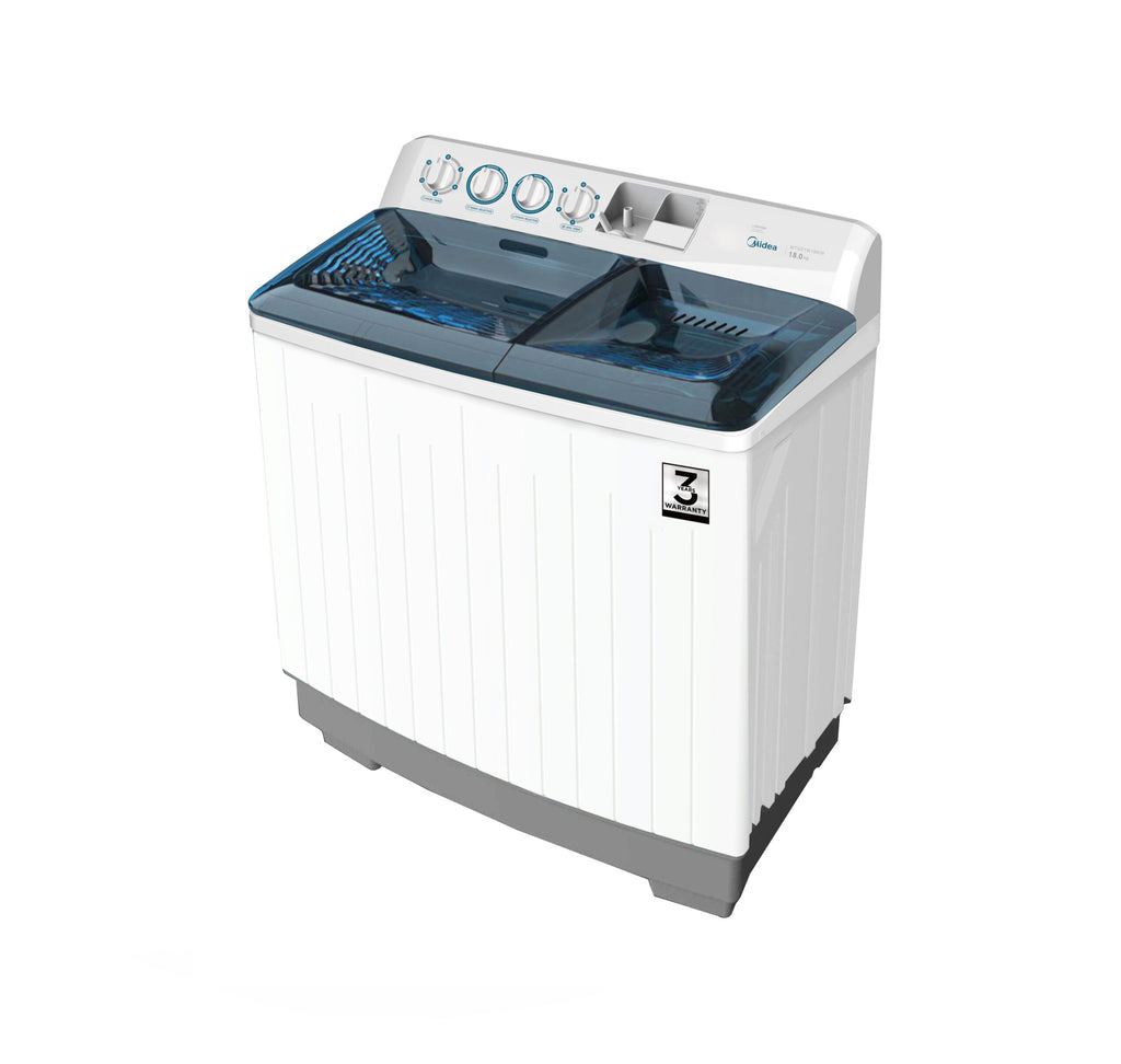 Midea 18kg Twin Tub Washing Machine – White