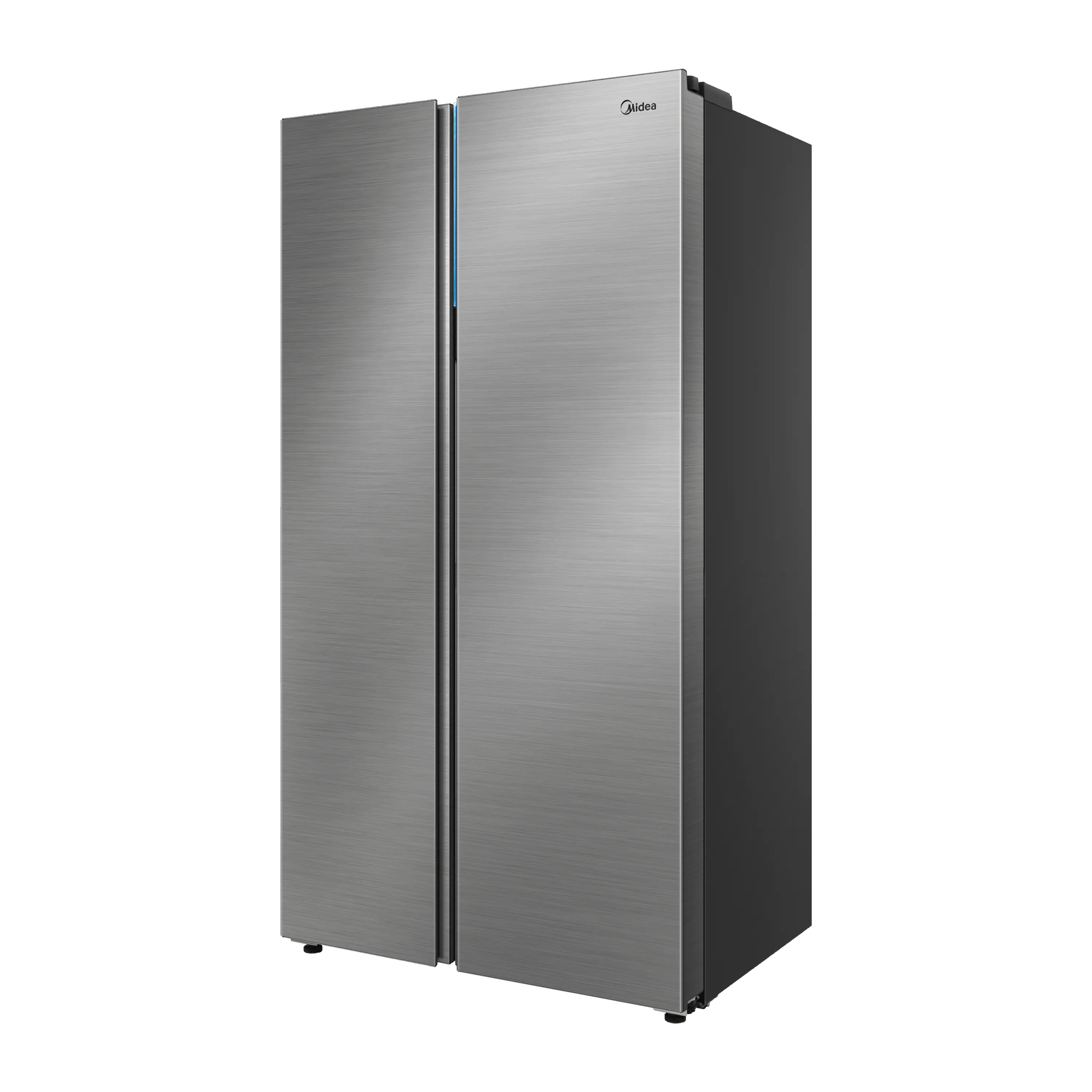 681L Side by Side Refrigerator – Inverter Quattro – Bru Steel